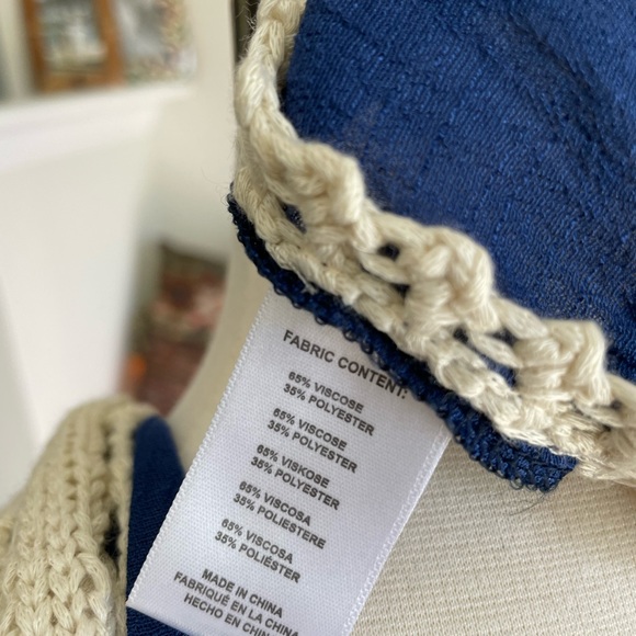 Free People Crochet Robe in Blue - Picture 8 of 9